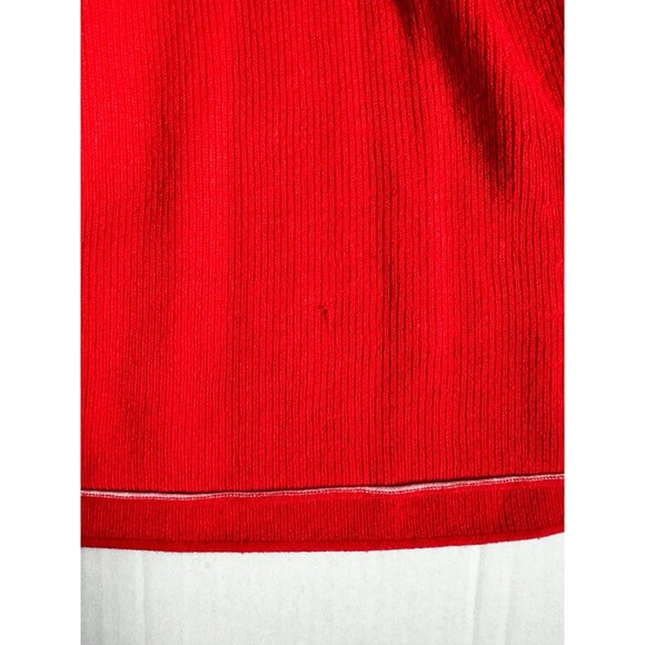 Anthropologie Halter Mini Dress Bright Red Women’s Small Summer Silhouette - Picture 11 of 15